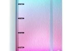 CARPEBLOC CARCHIVO GRADIENT tapa EXTRA Fº 4 an.MIXTAS 35mm con REC. 100 hj. CUADRIC.5x5 AZUL/CORAL